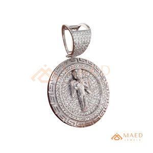 Pendentif Ange Hip Hop en Argent 925 Moissanite Iced Out, Collier Rapper, Bijoux Streetwear de Luxe, Cadeau US - Product Image 6