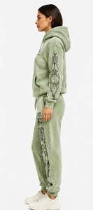 Winter Wear Solid Acid Wash Heavyweight Fleece <b>Tracksuit</b> High Quality 2 Piece Hoodie Set Custom <b>Women</b> Sweat suit Oversized - Product Image 3