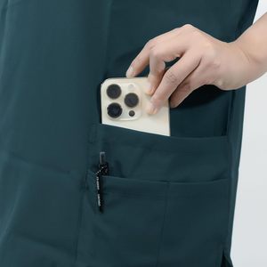 Conjunto de Uniforme Médico para Mujer, Color Verde Azulado, Cuello en V, con Bolsillos, Uniformes de Hospital, Uniformes de Enfermería, Uniformes de Doctora, OEM - Product Image 6