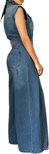 Conjunto de Chaqueta sin Mangas y Jeans Ajustados de Moda Casual 2026 para Mujer, Conjunto de Trajes de Mezclilla para Uso en Exteriores de Alto Rendimiento - Product Image 3