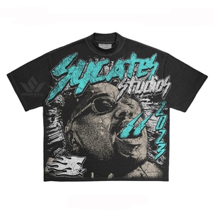 Camiseta Negra Members Only de Manga Corta con Cuello Redondo, Algodón Jersey, Corte Regular, Estilo Urbano, Estampado Gráfico Frontal, Tejido de Punto - Product Image 3