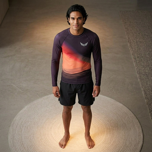 Chemise unisexe à manches longues anti-UV, imprimée par transfert thermique, dégradé de couleurs, respirante, séchage rapide, polyester/nylon - Product Image 5