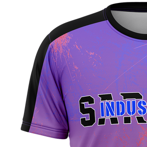 เสื้อยืดคอกลมผู้ชาย/ผู้หญิง โพลีเอสเตอร์ 100% คุณภาพสูง ไม่ยับ ระบายอากาศดี รับผลิตแบบ OEM/ODM ขายส่ง ปรับแต่งได้ - Product Image 3