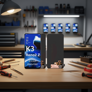 Pantalla Completa de Repuesto para Oppo Reno2 Z K3, 6.5 Pulgadas, 2340x1080, Negra - Product Image 2