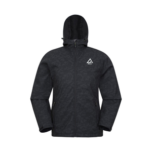 Veste à capuche noire personnalisée PURE avec impression par sublimation, veste en jean imprimée pour homme avec poche, 100% coton, meilleur produit par AKO - Product Image 1