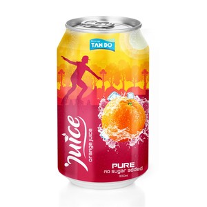 Bebida de Jugo de Frutas Enlatada de 330 ml, Sin Azúcar, Jugo Natural de Naranja, Limón, Bayas y Sandía, Proveedor OEM - Product Image 6