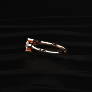 Anillo de Diamante Cultivado en Laboratorio con Corte Pera, Certificado IGI, Color D E F, Oro Amarillo, Oro Blanco, Oro Rosa, Plata de Ley, Anillo de Compromiso - Product Image 2
