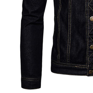Wholesale High Quality <b>Men's</b> Cotton Jeans <b>Jacket</b> Turn Down Collar Casual Wear Regular Sleeve <b>Men</b> <b>Denim</b> <b>Jackets</b> - Product Image 6