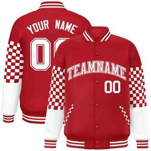 OEM Private Label Men's Custom Logo Canvas Stand Collar Varsity <b>Jacket</b> with Front Logo Position and Custom Fabric - Product Image 4