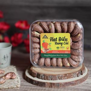 230g 100% Organic Vietnam Roasted Cashew <b>Nuts</b> W180 Buttery Salty ISO Certified Premium Square Gift Box Dong Phu Factory Supplier - Product Image 2