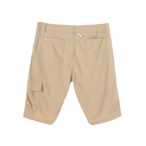 Cargo Solid Front Knee Length 100% Cotton Anti-Wrinkle Elastic Waist Breathable Casual Outdoor Summer Men Shorts - Product Image 4