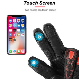 Genuine Goatskin Custom Five Fingers Touch Screen Compatible Waterproof Breathable Non-Slip Adjustable <b>Wrist</b> <b>Strap</b> Winter - Product Image 5