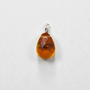 Natural Purple <b>Quartz</b> Citrine Teardrop Pendant Handcrafted Gold Wire Wrapped Faceted Gemstone <b>Necklace</b> for Women Fashion Jewelry - Product Image 1