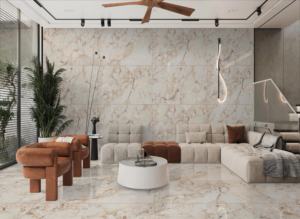 Carreaux de porcelaine satinée de qualité supérieure pour l'exportation, format 800x1600, 1200x1800, 750x1500 mm, grandes dalles pour la maison, l'hôtel, le centre commercial, le bureau - Product Image 4