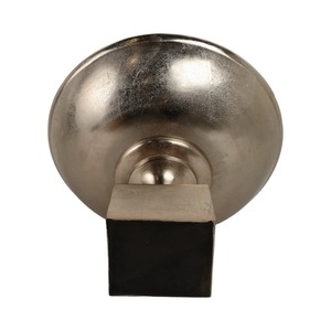 Cuenco decorativo simple con pedestal y acabado dorado para centro de mesa de boda, fiesta, hotel, buffet, elegante y moderno. - Product Image 4
