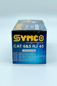 Symco ขั้วต่อ FTP Cat6 SM-6F (ทอง1U) ขั้วต่อเครือข่ายปลั๊กโมดูลาร์อีเทอร์เน็ต8P8C ขั้วต่อเครือข่ายที่มีประสิทธิภาพสูง - Product Image 5