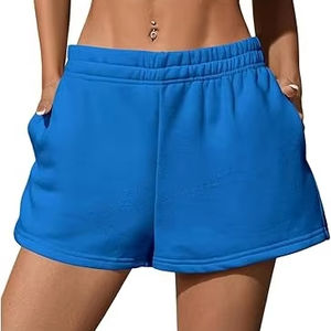 Wholesale Cheap Price Women's Shorts Fitness Gym Running <b>Thick</b> 100% Cotton Fleece Women Sweat Shorts for Women Sexy - Product Image 1