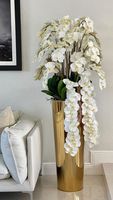 Décoration florale, arrangement de fleurs en soie, qualité supérieure, pièce décorative d'exception, centre de table, accessoire d'intérieur, accessoire pour la maison