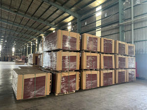 Contrachapado recubierto de película de alta calidad/ Contrachapado recubierto de película negro y rojo con logo -Contrachapado con pegamento fenólico- Contrachapado recubierto de película reutilizable - Product Image 6