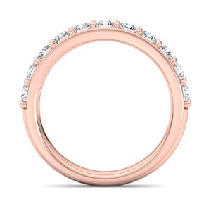 Anillo exclusivo de oro rosa, oro blanco y oro amarillo, certificado por IGI, joyería fina, anillo de compromiso, anillo de boda de lujo para mujer - Product Image 2