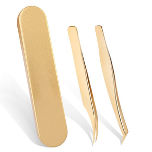 Pince à épiler pour extension de cils à pointe en fibre nano, fabriquée en acier inoxydable, produit de meilleure qualité, pince à épiler greffée à conception de cœur unique - Product Image 1