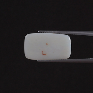 Opale blanche naturelle, pierre précieuse en vrac, 6,25 carats, taille coussin, 18,5x11 MM, certifiée IGI, légèrement cirée/huilée, bonne qualité pour la joaillerie - Product Image 3