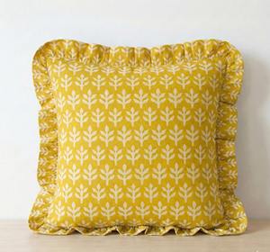 Funda de Cojín Cuadrada Bohemia Hecha a Mano de Algodón con Estampado Floral, para Uso en Hoteles, Ecológica, Lavable y Personalizable - Product Image 3