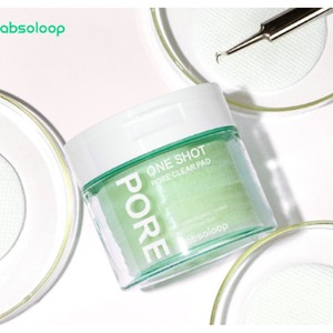 แผ่นโทนเนอร์วีแกน [Absoloop] One Shot Toner Pads สำหรับผลัดเซลล์ผิวหน้า ช่วยทำความสะอาดรูขุมขน ลดสิวเสี้ยน บำรุงผิวชุ่มชื้น - Product Image 2