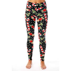 Mallas de LICRA de nailon personalizadas para mujer, pantalones de Yoga suaves y transpirables para Fitness, con cordón, sublimación, ajustados sólidos - Product Image 1