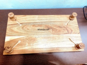 Meilleure vente de planche à découper en bois rectangulaire écologique personnalisée et attrayante en plastique motif de rainure de jus ustensiles de cuisine - Product Image 6