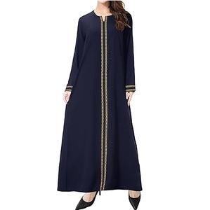 High Quality New Style Ladies Abaya Professional Manufacturer Islamic Clothing Quick Dry Breathable Muslim Long Sleeve Abayas - Product Image 1