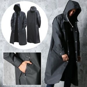 Unisex Navy Eco-Friendly Quick Dry Windproof <b>Rain</b> Suit Hooded <b>Jacket</b> and Pants Set Waterproof Outdoor Wear Adult Size - Product Image 3