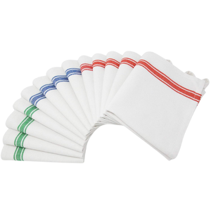 Manufacturer Wholesale Pure Cotton <b>Glass</b> Cleaning <b>Cloth</b> Lint Free Super Absorbent Thick Striped Child-Proof Home Use Ready Stock - Product Image 3