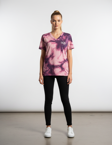 Custom Organic Cotton Blank T-shirt Anti-pilling Women's T Shirt Hot Basic Woman V-neck <b>Tshirt</b> - Product Image 1