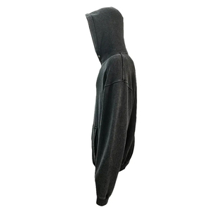 Sweats à capuche unis délavés à l'acide, grande taille, poids lourd, pour hommes, modèle 2026, en vente - Product Image 6