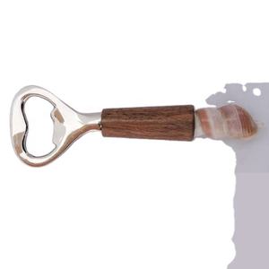 Abrebotellas de resina chapada en plata con mango de resina blanca hecho a mano gran oferta regalos de boda baratos para invitados Material de Metal - Product Image 2