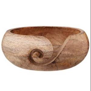 Cuenco de madera de acacia de tamaño pequeño hecho a mano para tejer, ideal para productos artesanales de gran venta, el mejor fabricante de ganchos de ganchillo. - Product Image 1