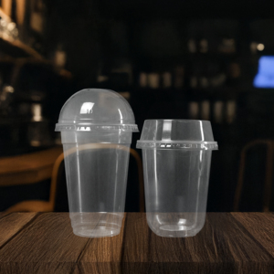 Gobelets à café jetables écologiques transparents en PP/PET 16oz 20oz à paroi simple avec couvercles 93mm/95mm pour boissons froides - Product Image 3