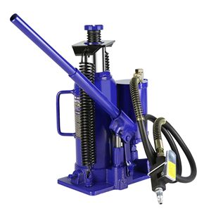 แจ็คขวดลมไฮดรอลิกสำหรับซ่อมรถพ่วงรถบรรทุกรถบรรทุกอัตโนมัติสีน้ำเงิน12ตันแจ็คขวดไฮดรอลิกลมมือปั๊มมือแบบแมนนวล - Product Image 6