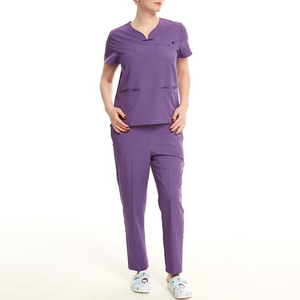 Hospital Uniforms Scrubs Customized Design Unisex Joggers <b>Nursing</b> Scrubs Polyester/Cotton scrub uniforms - Product Image 2
