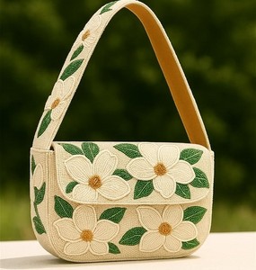 Luxury Handmade <b>Seed</b> Beaded <b>Storage</b> Bag Shoulder Bag Vegetable Embroidery Women's Fashion Purse Designer Handbag Boutique Gift - Product Image 4
