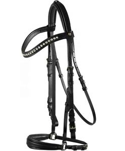 Experimenta el lujo equino: Brida de cuero genuino 100% hecha a mano para la elegancia, la comodidad y el estilo atemporal. Desatar inigualable - Product Image 3