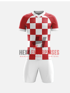 Vente flash : Tenue de football pour homme adulte, ensemble de football imprimé de haute qualité, logo sur le devant, tissu respirant en fibre de polyester anti-humidité - Product Image 6