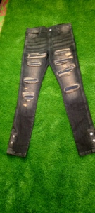 Nuevos Jeans Ajustados de Diseño Personalizado para Hombre, Pantalones Vaqueros de Mezclilla de Alta Calidad a Bajo Precio 2025 - Product Image 4