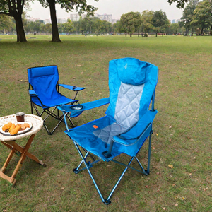 2024 chaise de camping en acier inoxydable ultra-légère et facilement pliable Design moderne pour meubles de pique-nique de jardin en plein air - Product Image 3