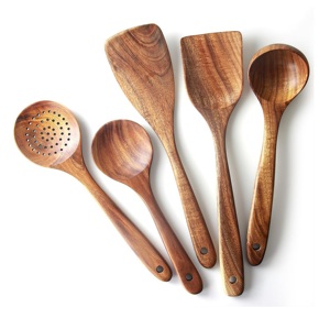 Utensilios para Ensaladas Hechos a Mano, Ecológicos, Aptos para Lavavajillas, para Cocina Casera, Hechos en India - Product Image 4