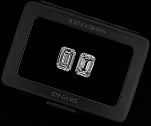 Par de Diamantes de Corte Esmeralda Certificados por IGI de 1.0 CT, 6.5 X 4.5 MM, Diamante Cultivado en Laboratorio con Forma Octogonal, Claridad VVS-VS - Product Image 5
