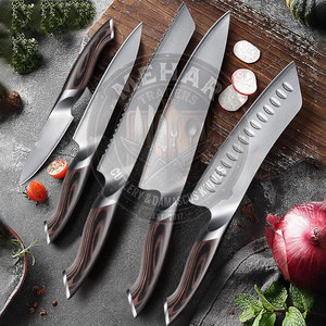 Best Selling In Stock Pakistan Made Heavy Duty Low Moq Steel Powder Coated Kitchen <b>Knife</b> <b>Set</b> - Product Image 3
