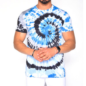 เสื้อยืดผู้ชายแบบ Tie Dye ปรับแต่งได้ตามต้องการ คุณภาพสูง ระบายอากาศได้ดี แห้งเร็ว เป็นมิตรกับสิ่งแวดล้อม แขนสั้น ทรงหลวม ขายดีที่สุด - Product Image 1