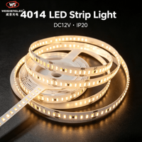 Bande lumineuse LED 4014, 252 LED/m, CRI>83, haute luminosité, flexible, pour la décoration de projets intérieurs